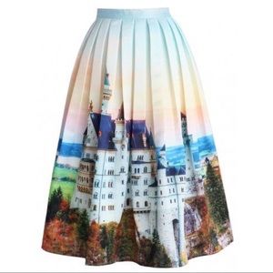 Chicwish Swan Stone Castle skirt.